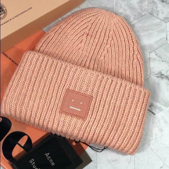 Acne Studios Accessories - Pink Acne Hat